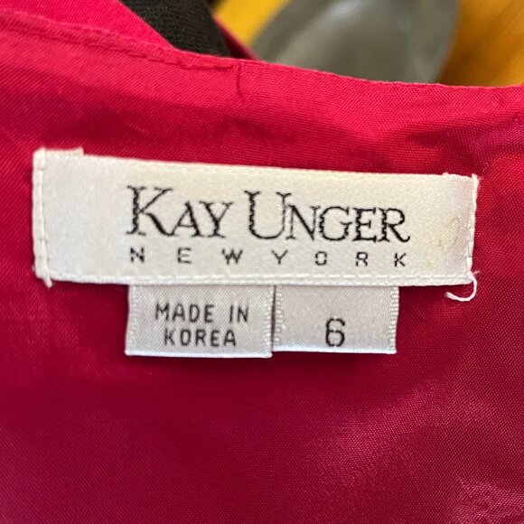 Elegant 100% Silk Sleeveless Dress by Kay Unger - Picture 7 of 10